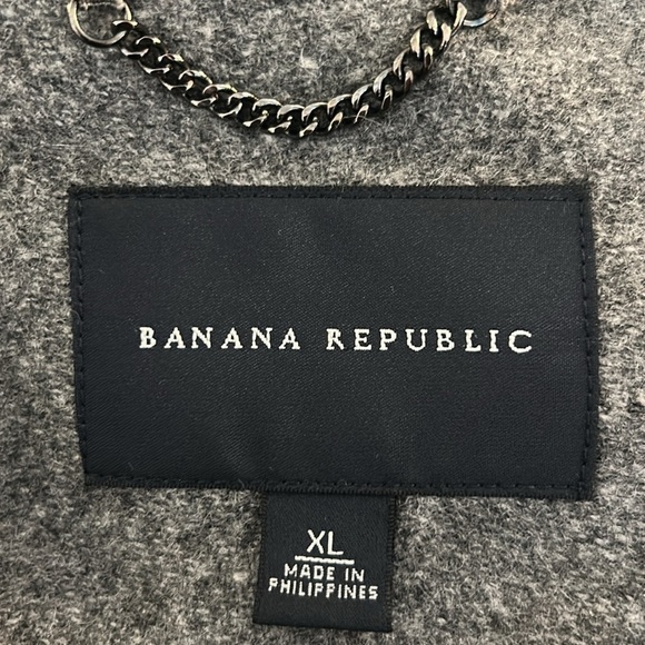 Banana Republic Men's Gray Wool Blend Toggle Buttons Winter Classic Coat Size XL - Picture 9 of 9